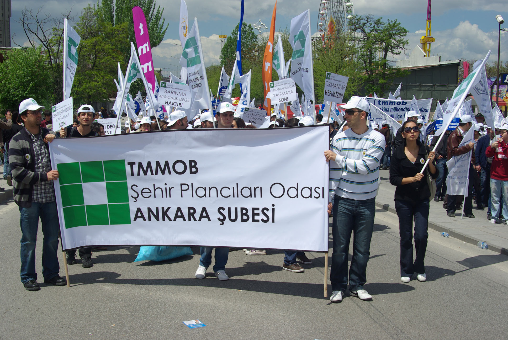 TMMOB MİTİNGİ`NE KATILDIK