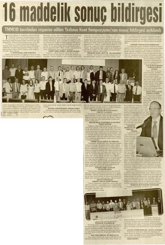 16 MADDELİK SONUÇ BİLDİRGESİ