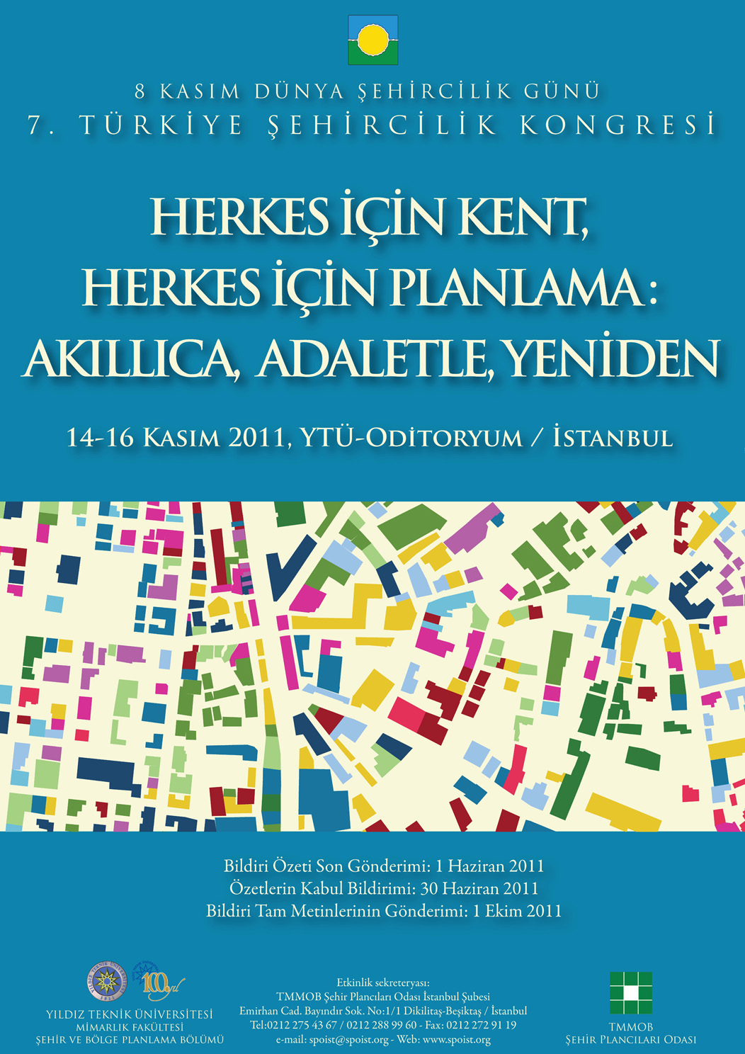 8 KASIM DÜNYA ŞEHİRCİLİK GÜNÜ ,7. ŞEHİRCİLİK KONGRESİ PROGRAMI BELİRLENDİ