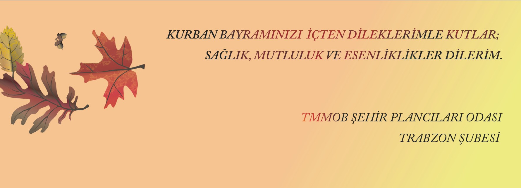 KURBAN BAYRAMINIZ MÜBAREK OLSUN...