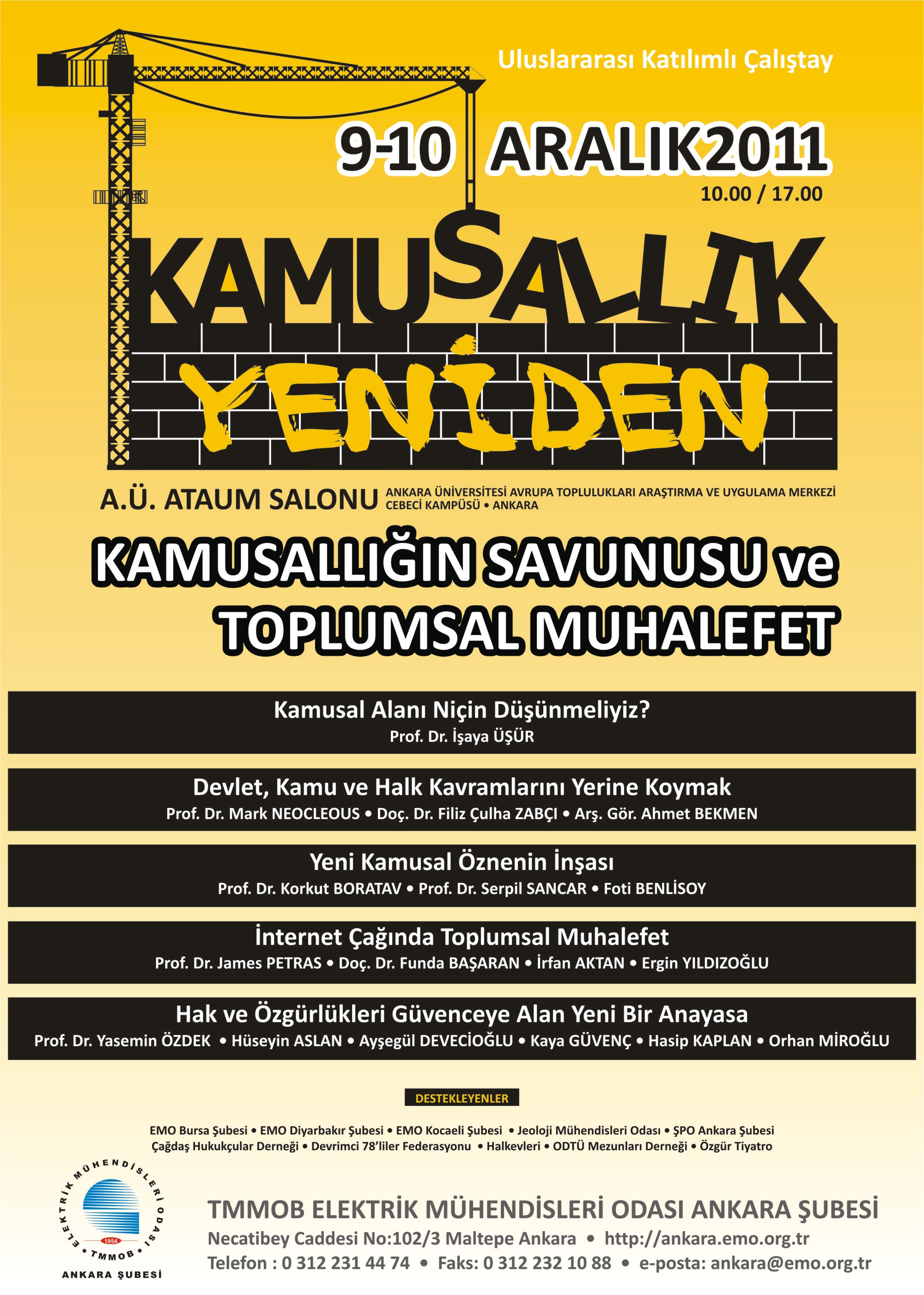 KAMUSALLIK YENİDEN ÇALIŞTAYI DÜZENLENDİ.