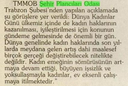 8 MART DÜNYA KADINLAR GÜNÜ