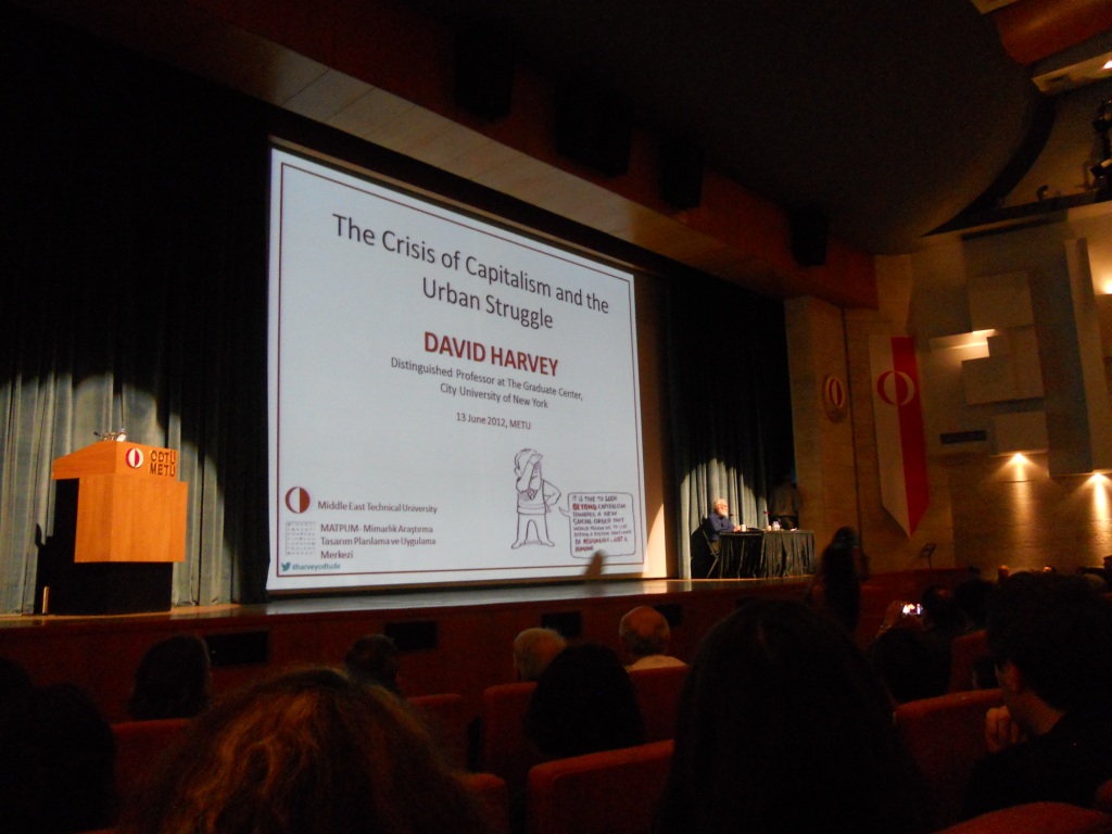 DAVİD HARVEY “THE CRİSİS OF CAPİTALİSM AND THE URBAN STRUGGLE” KONFERANSI’NA KATILDIK