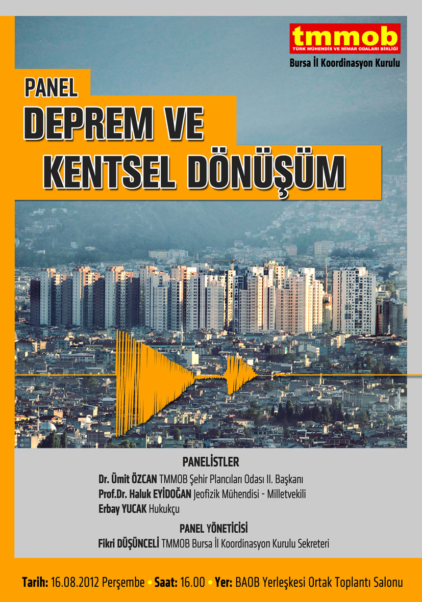 DEPREM VE KENTSEL DÖNÜŞÜM PANELİ