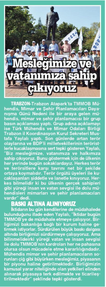 DAYANIŞMA GÜNÜ - BASIN AÇIKLAMASI