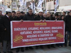 TORBA YASAYA KARŞI TMMOB`YE DESTEK YÜRÜYÜŞÜ