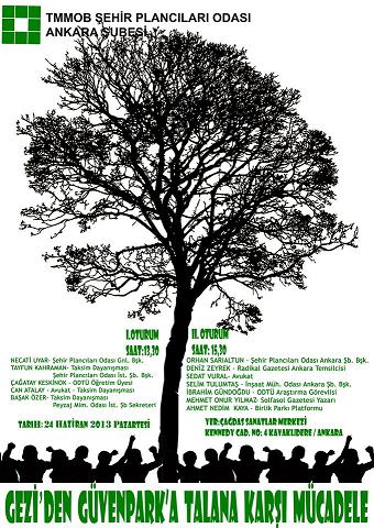GEZİ`DEN GÜVENPARK`A TALANA KARŞI MÜCADELE KONULU ETKİNLİK 24 HAZİRAN`DA ANKARA ÇAĞDAŞ SANATLAR MERKEZİ`NDE