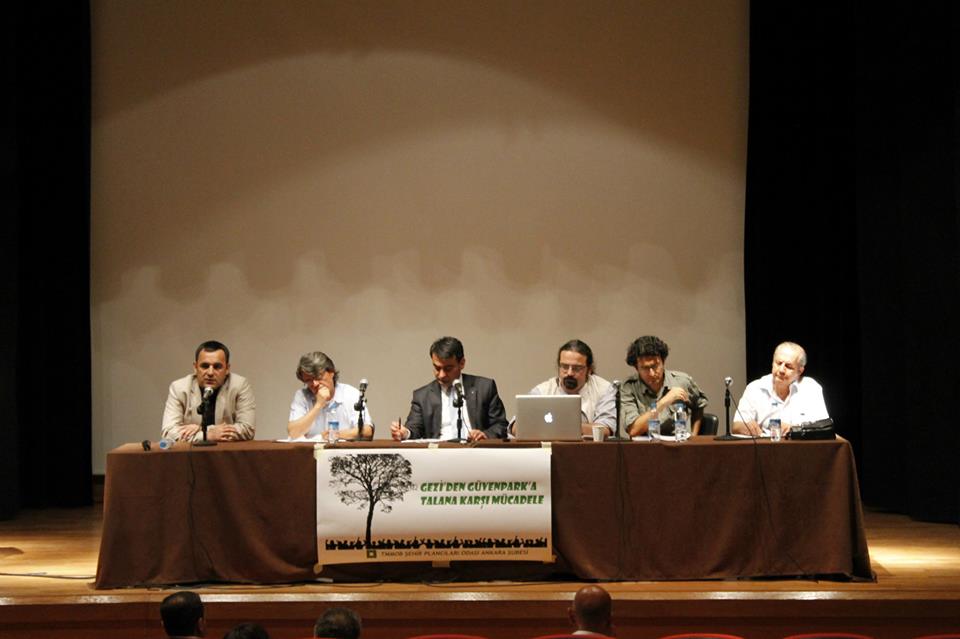 GEZİ`DEN GÜVENPARK`A TALANA KARŞI MÜCADELE KONULU ETKİNLİK ANKARA ÇAĞDAŞ SANATLAR MERKEZİ`NDE GERÇEKLEŞTİRİLDİ