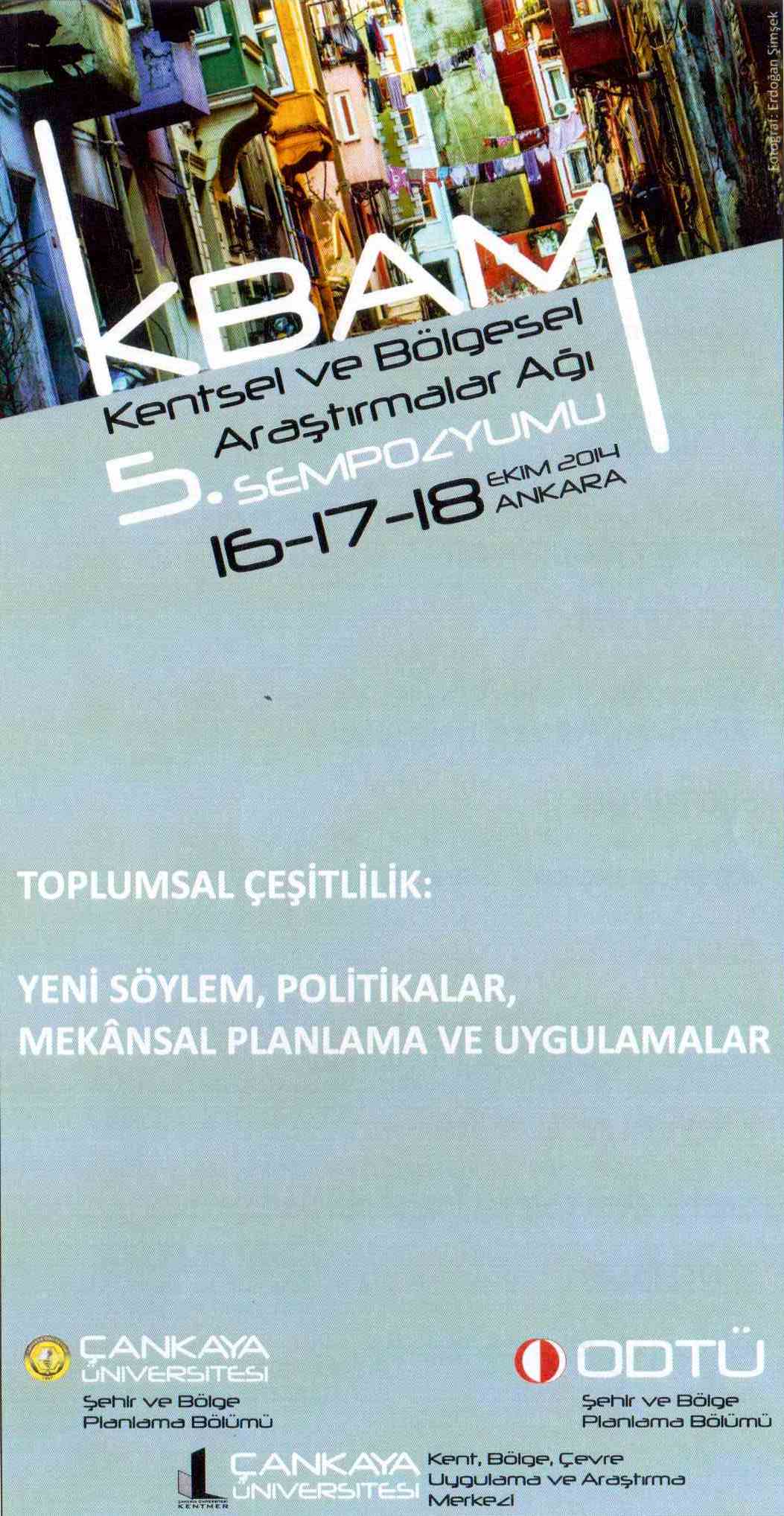 5. KENTSEL VE BÖLGESEL ARAŞTIRMALAR AĞI SEMPOZYUMU