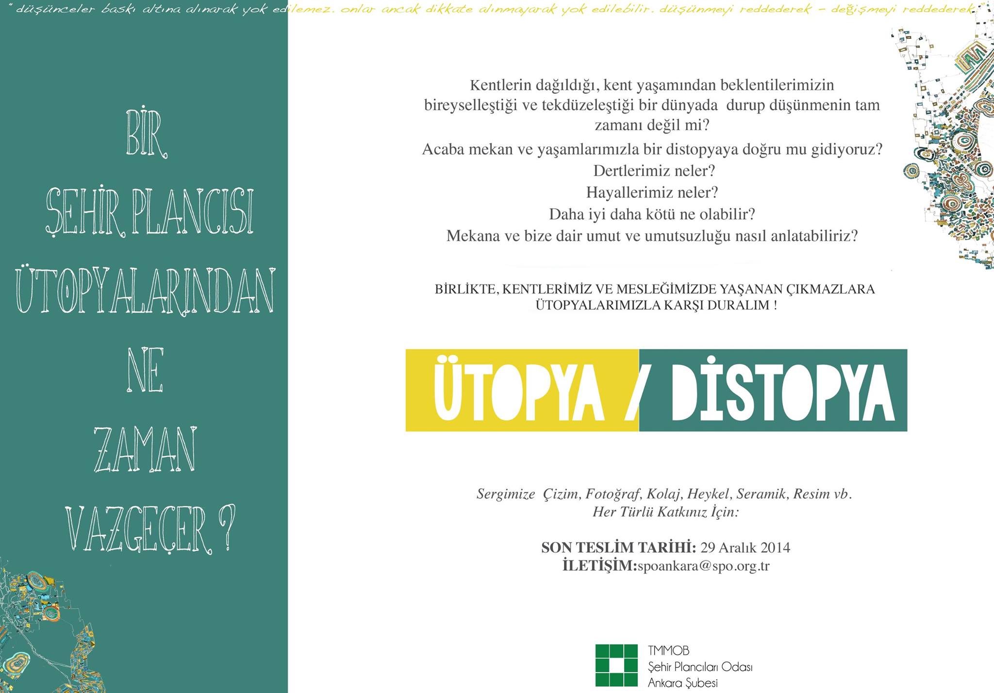 MODERN SANAT SERGİSİ "ÜTOPYA / DİSTOPYA"