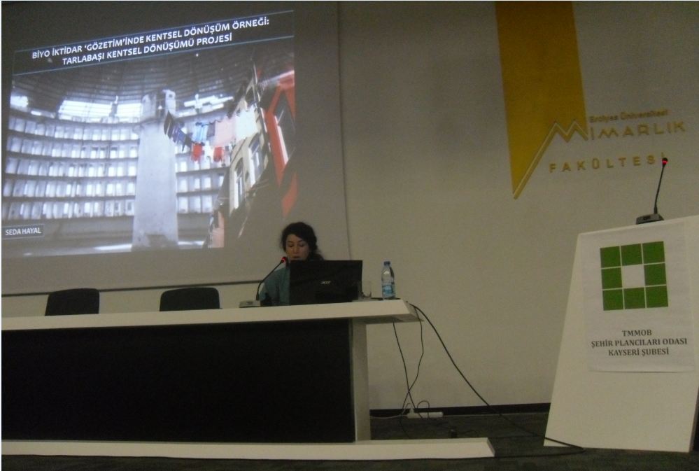 CUMA SÖYLEŞİLERİ: Y. ŞEHİR PLANCISI SEDA HAYAL "BİYO İKTİDAR `GÖZETİM` İNDE KENT PLANLAMA VE KENTSEL DÖNÜŞÜM"KONULU SÖYLEŞİSİNİ GERÇEKLEŞTİRDİ.