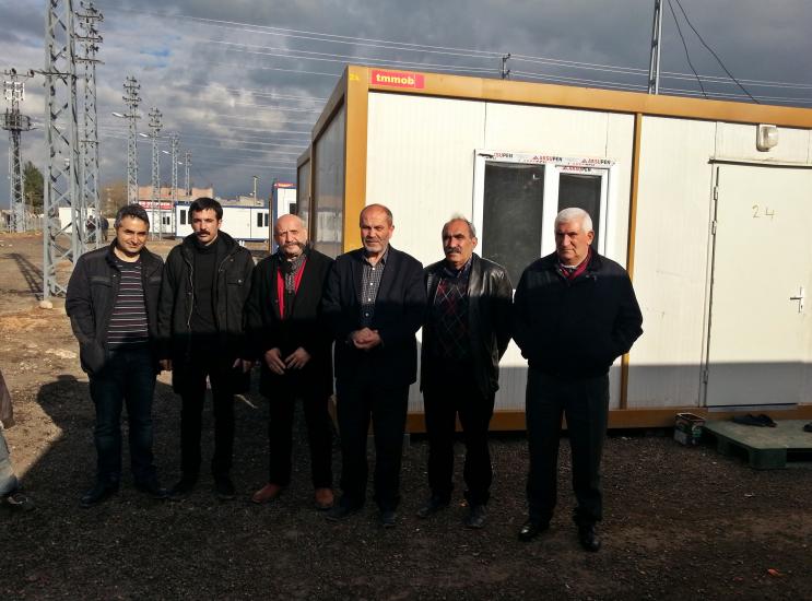 TMMOB'NİN SURUÇ KONTEYNER KENT ZİYARETİ