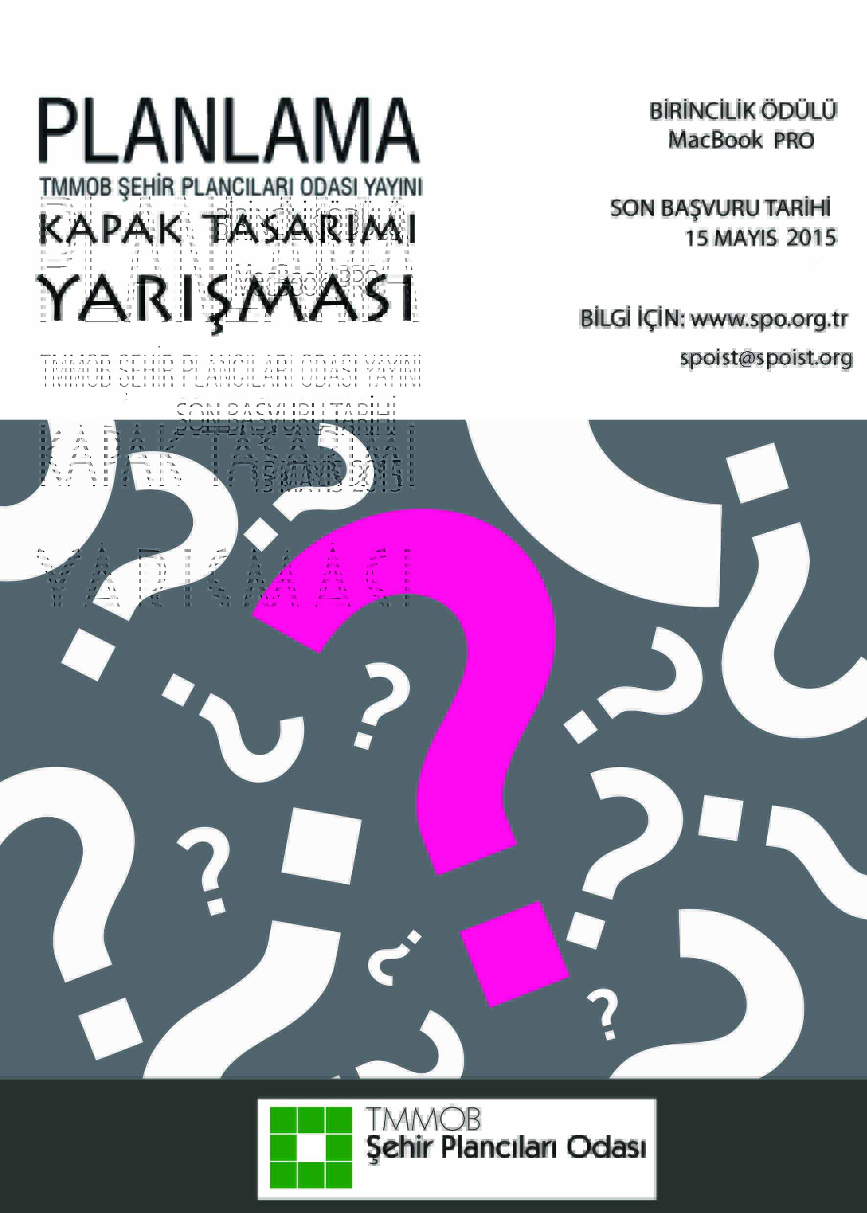 TMMOB ŞEHİR PLANCILARI ODASI PLANLAMA DERGİSİ KAPAK TASARIM YARIŞMASI