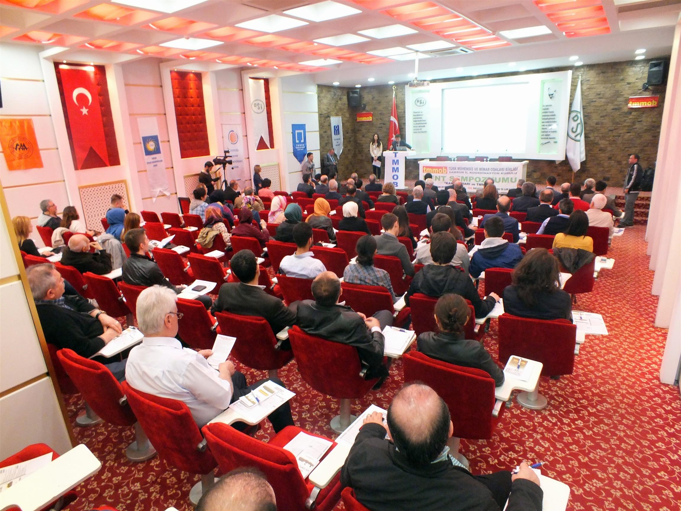 SAMSUN KENT SEMPOZYUMU 16-17 NİSAN TARİHLERİNDE DSİ 56`LAR KONGRE SALONU`NDA GERÇEKLEŞTİRİLDİ.