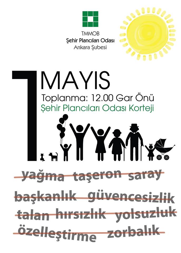 1 MAYIS`TA ŞEHİR PLANCILARI ODASI KORTEJİNDEYİZ