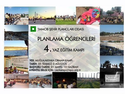 PLANLAMA ÖĞRENCİLERİNE YÖNELİK YAZ EĞİTİM KAMPININ DÖRDÜNCÜSÜ MUĞLA'DA DÜZENLENECEKTİR.