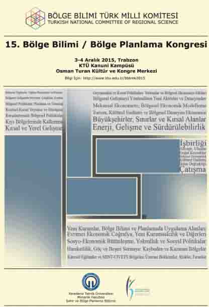 15. BÖLGE BİLİMİ / BÖLGE PLANLAMA KONGRESİ