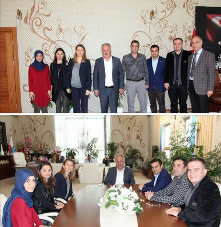 ŞUBEMİZ YENİ DÖNEM YÖNETİM KURULU ÜYELERİ AKSU BELEDİYE BAŞKANI SN. HALİL ŞAHİN'İ MAKAMINDA ZİYARET ETTİ.