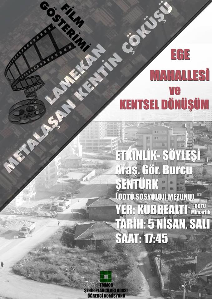 SPO ÖĞRENCİ:EGE MAHALLESİ VE KENTSEL DÖNÜŞÜM ŞÖYLEŞİSİ VE FİLM GÖSTERİMİ