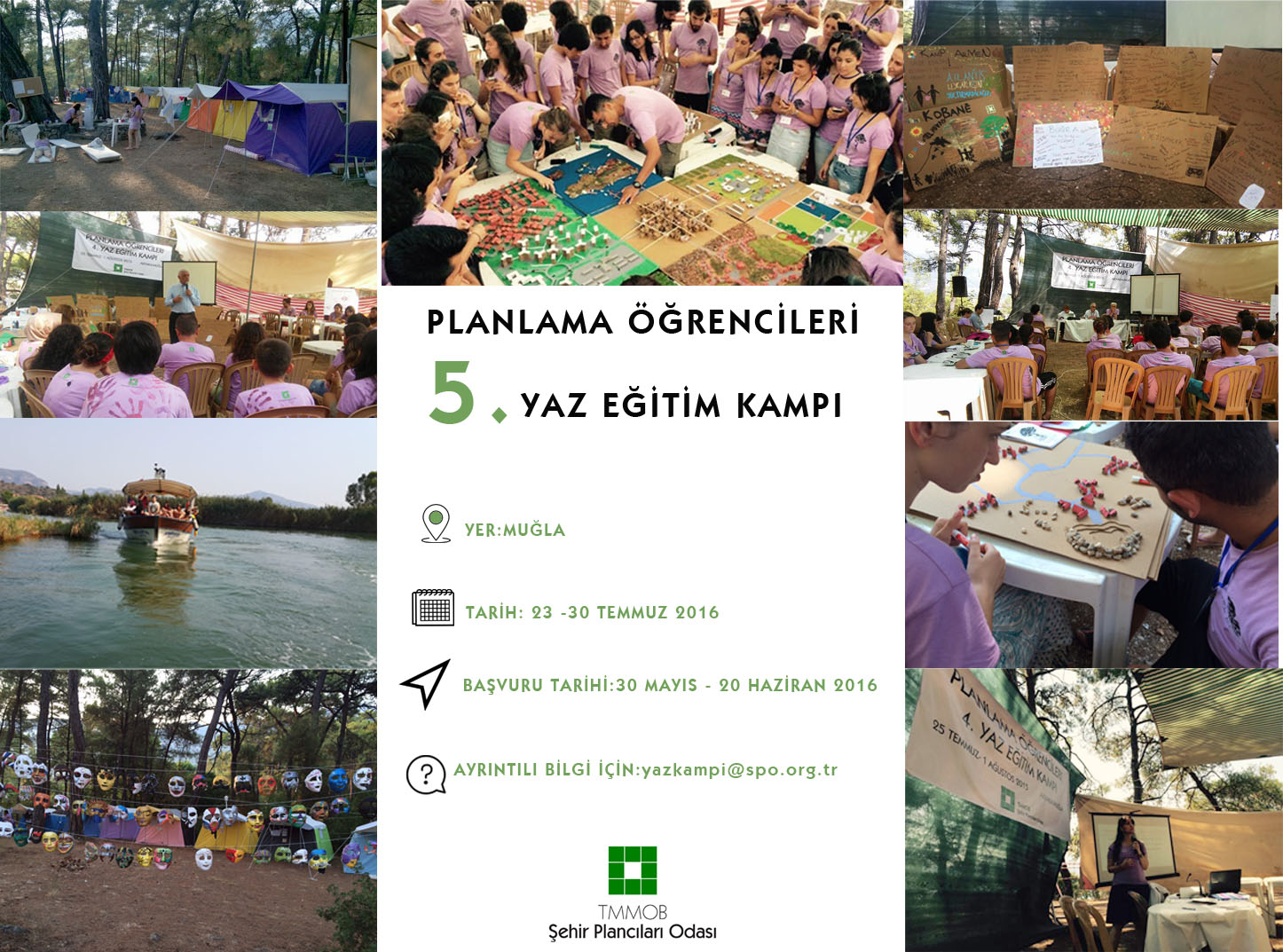 PLANLAMA ÖĞRENCİLERİ 5. YAZ EĞİTİM KAMPI DUYURUSU