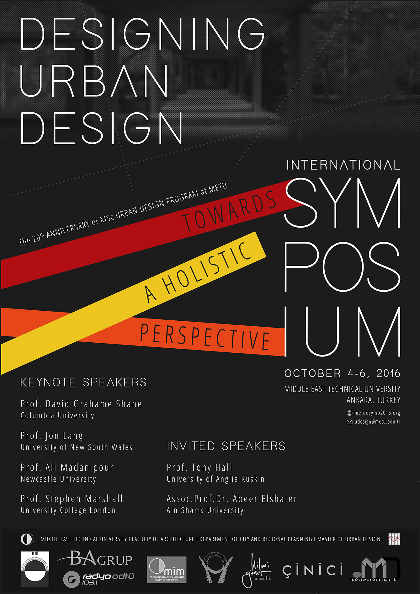 ODTÜ ULUSLARARASI KENTSEL TASARIM SEMPOZYUMU 