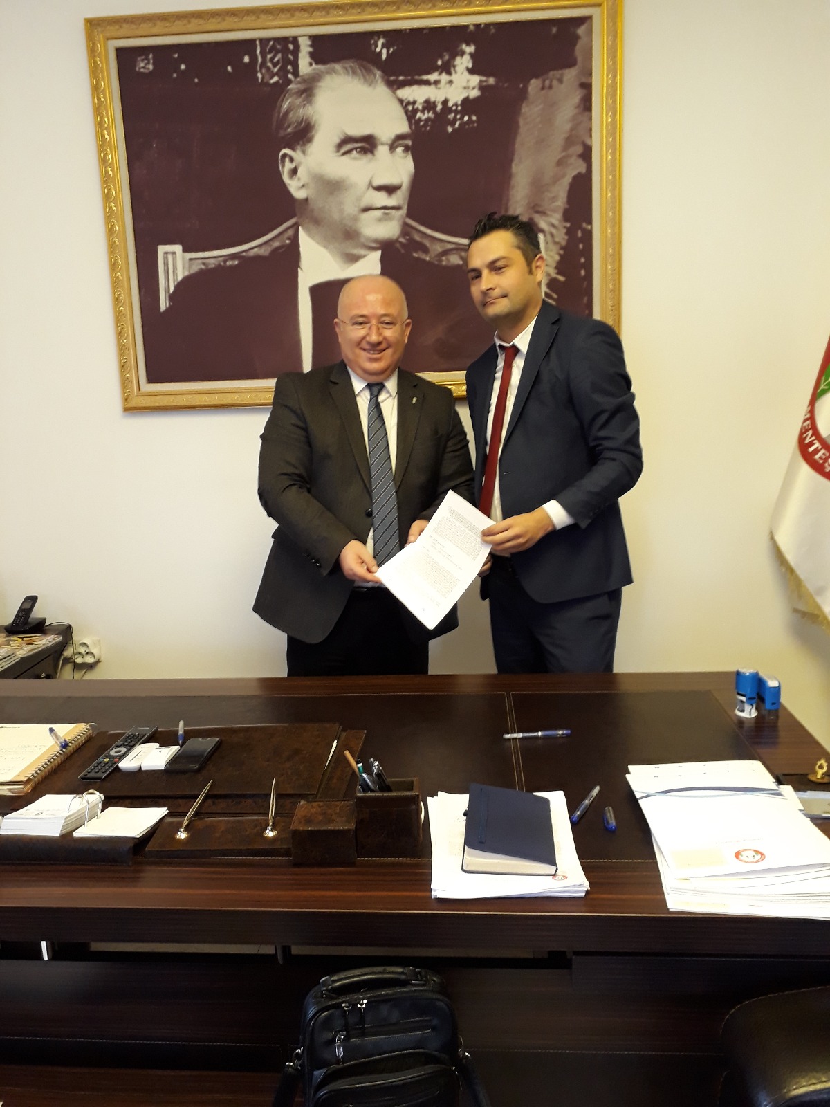 ŞUBEMİZ İLE MENTEŞE BELEDİYE BAŞKANLIĞI ARASINDA PROTOKOL İMZALANMIŞTIR