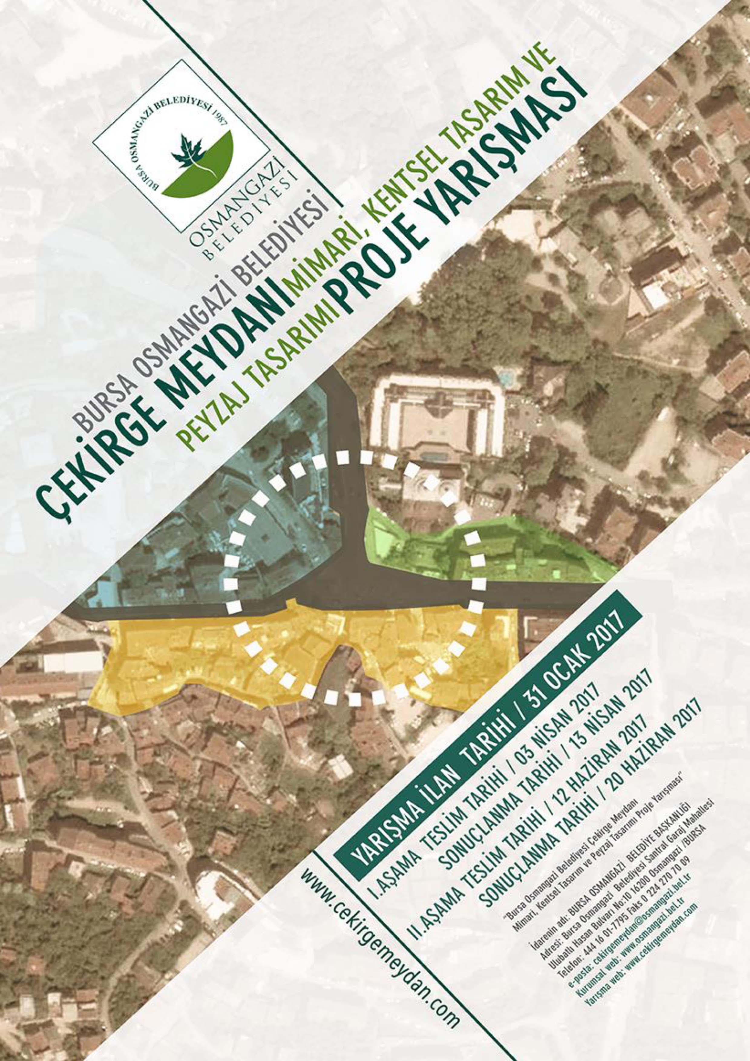 BURSA OSMANGAZİ BELEDİYESİ ÇEKİRGE MEYDANI MİMARİ, KENTSEL TASARIM VE PEYZAJ TASARIMI PROJE YARIŞMASI
