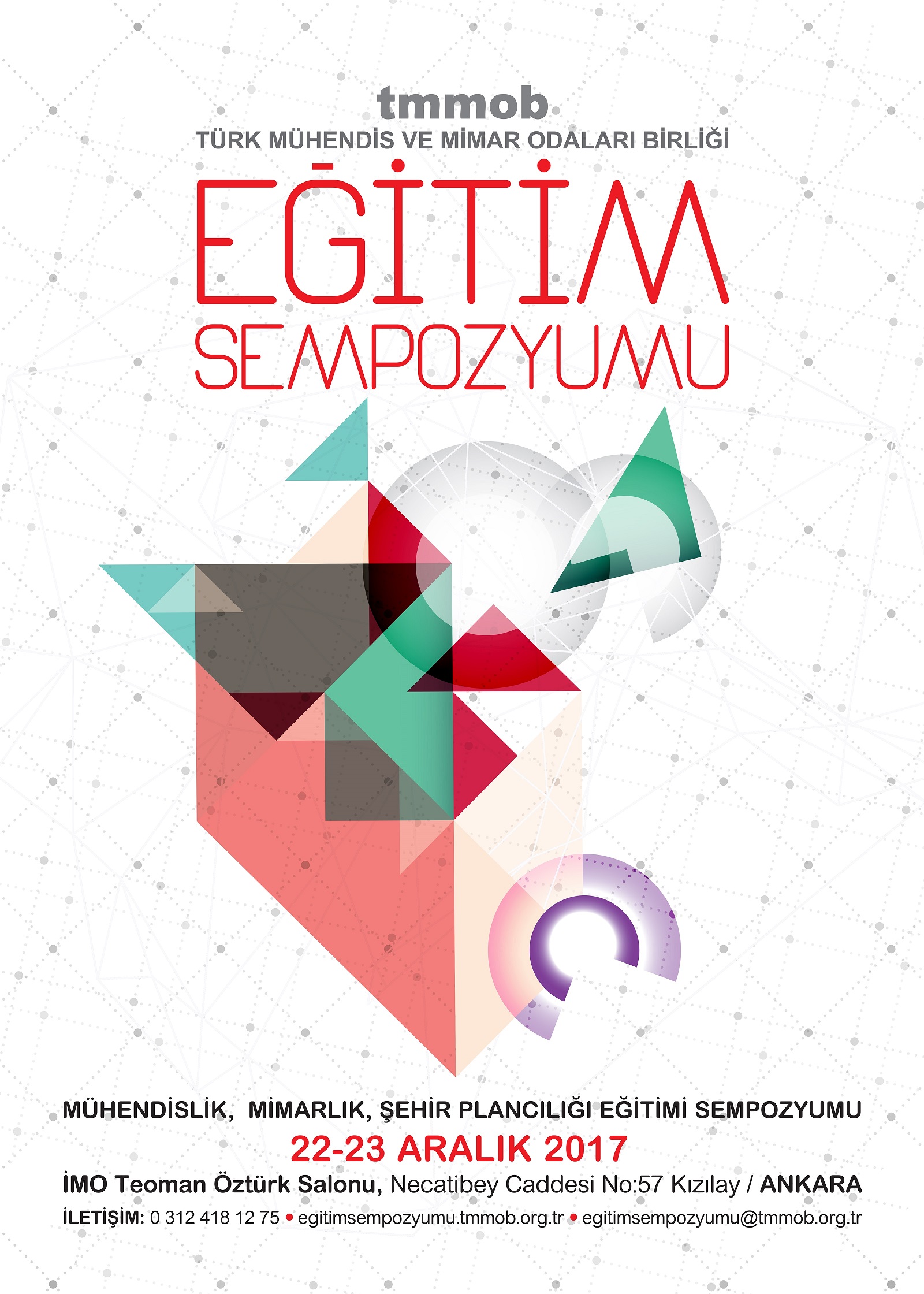 TMMOB EĞİTİM SEMPOZYUMU BİLDİRİ ÖZETİ GÖNDERİM SÜRESİ 30 HAZİRANA UZATILDI