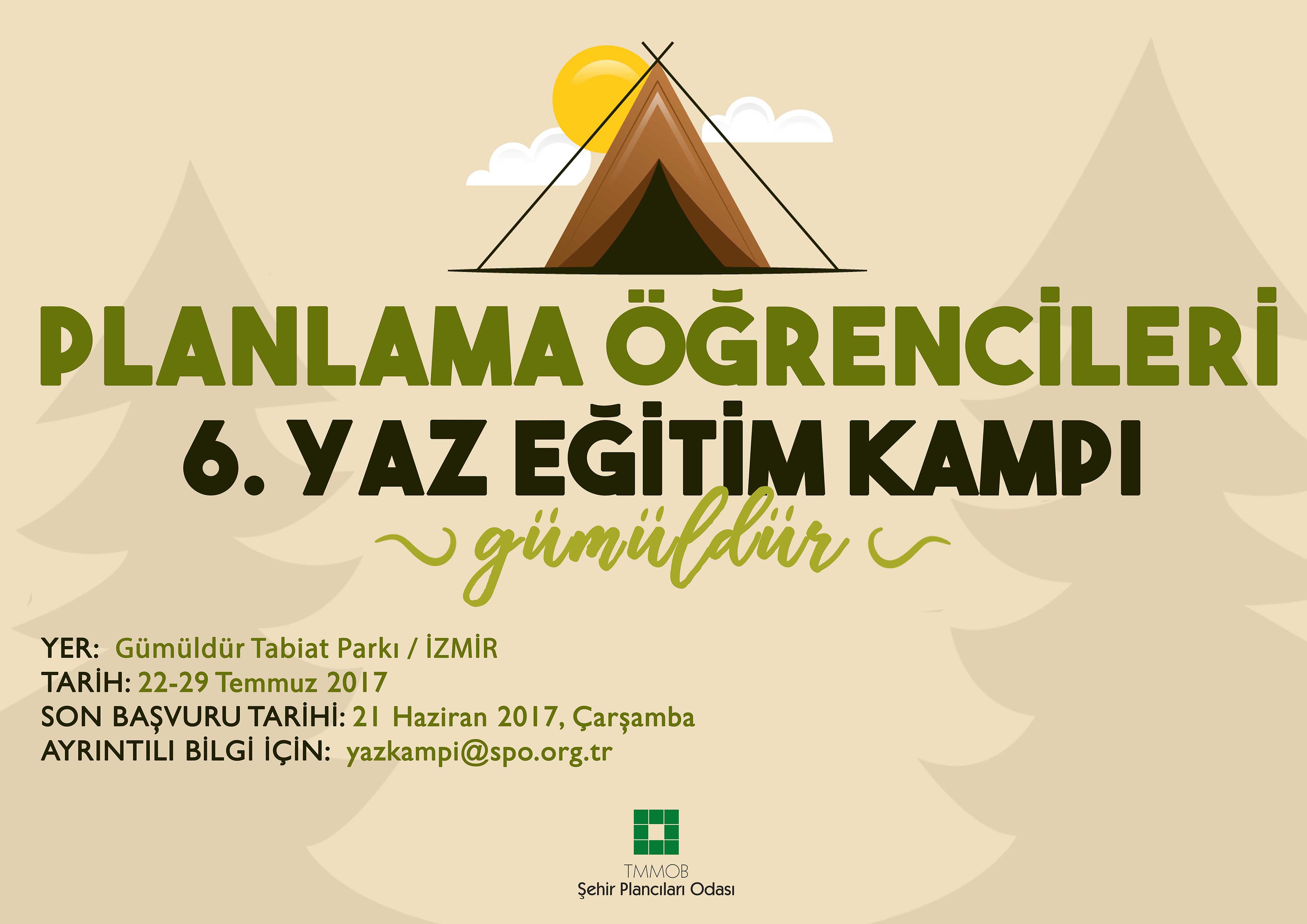 PLANLAMA ÖĞRENCİLERİ 6. YAZ EĞİTİM KAMPI BAŞVURULARI BAŞLADI!