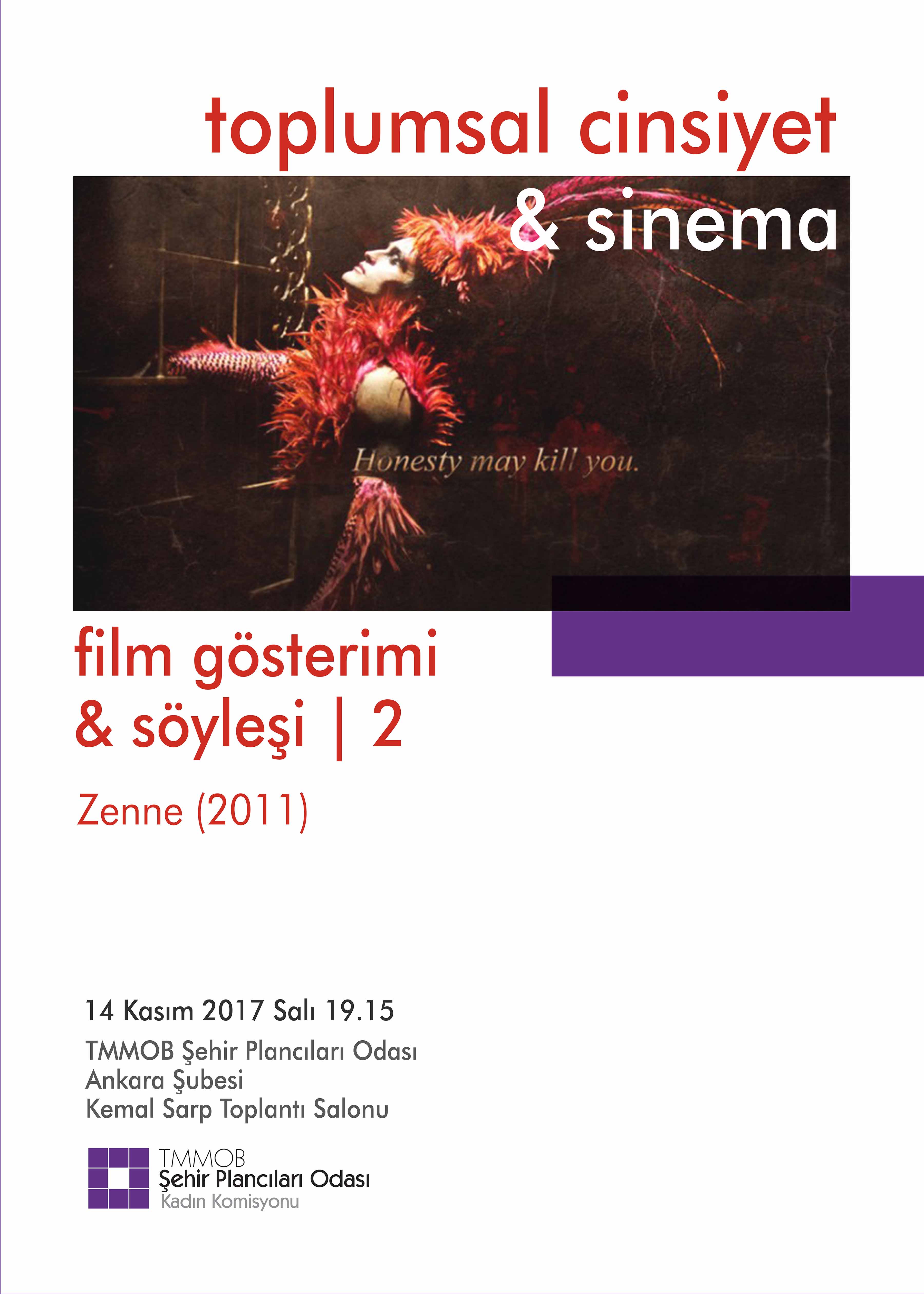 TOPLUMSAL CİNSİYET VE SİNEMA TEMALI FİLM GÖSTERİMİ & SÖYLEŞİ |2