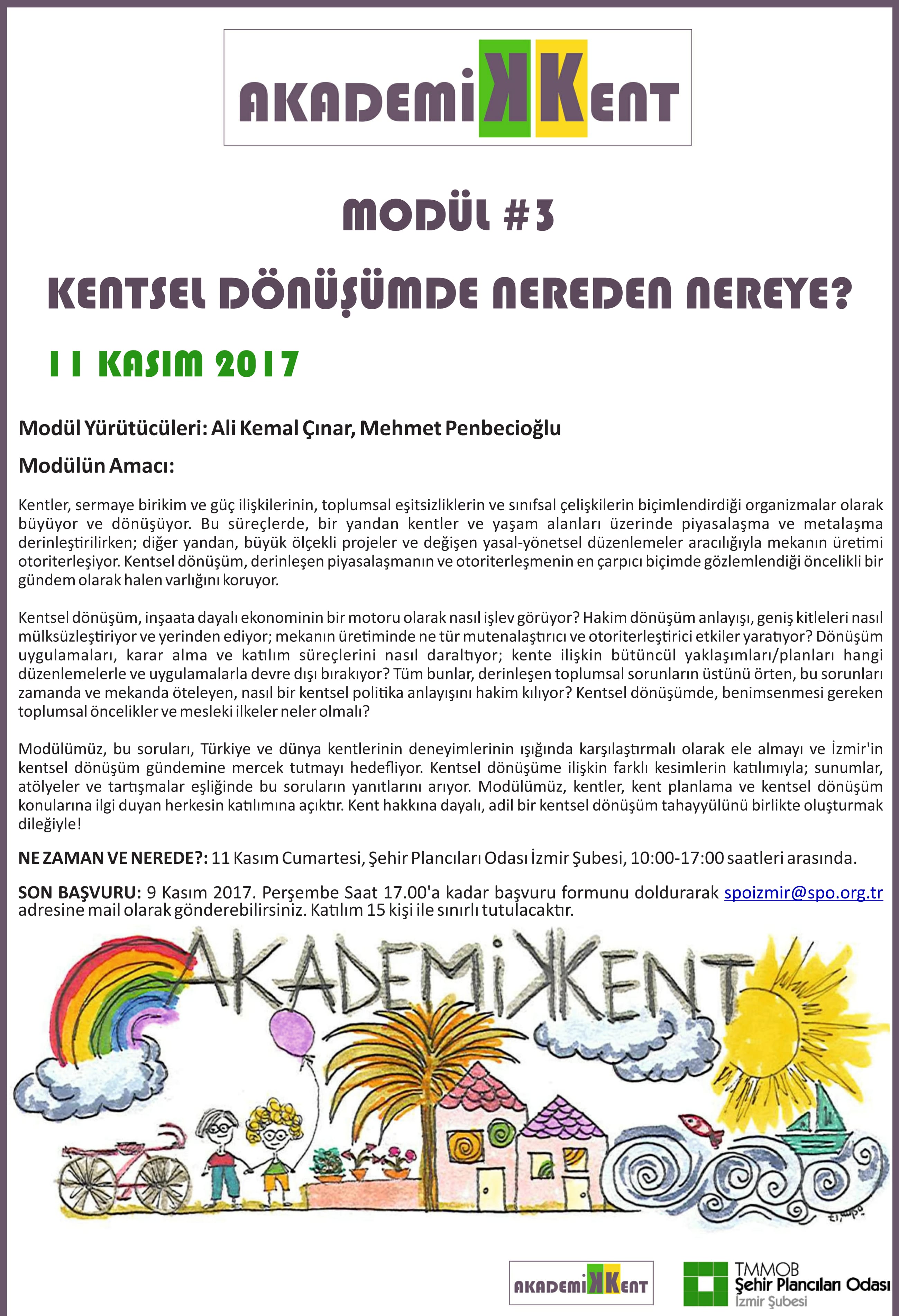 MODÜL#3:KENTSEL DÖNÜŞÜMDE NEREDEN NEREYE?
