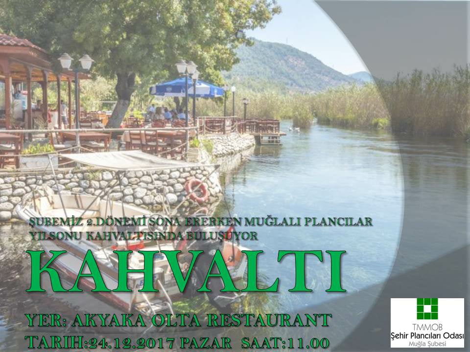 ŞUBEMİZ 2.DÖNEMİ SONA ERERKEN, MUĞLALI PLANCILAR YILSONU KAHVALTISINDA BULUŞUYOR