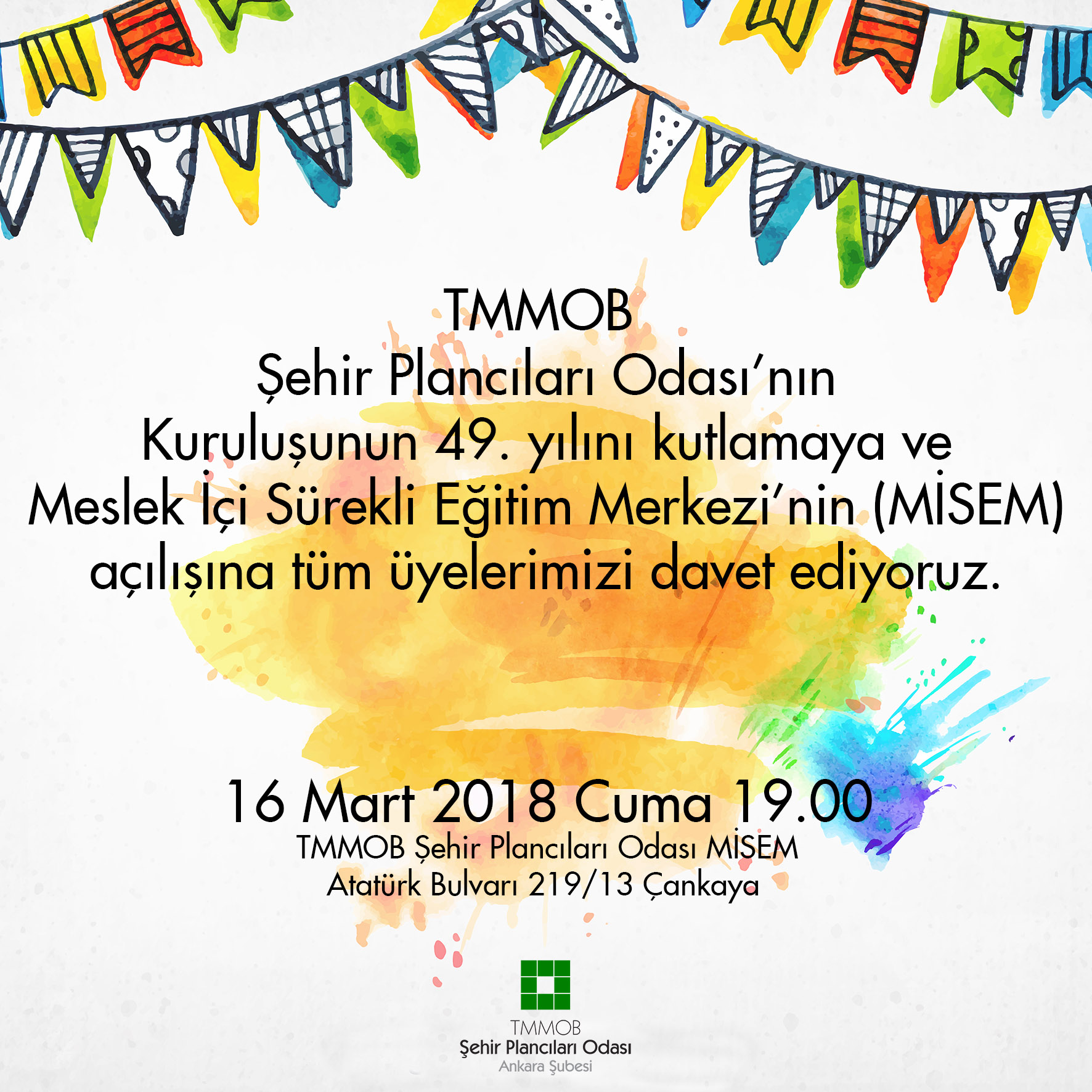 ODAMIZIN KURULUŞUNUN 49. YILINDA BİR ARAYA GELİYORUZ