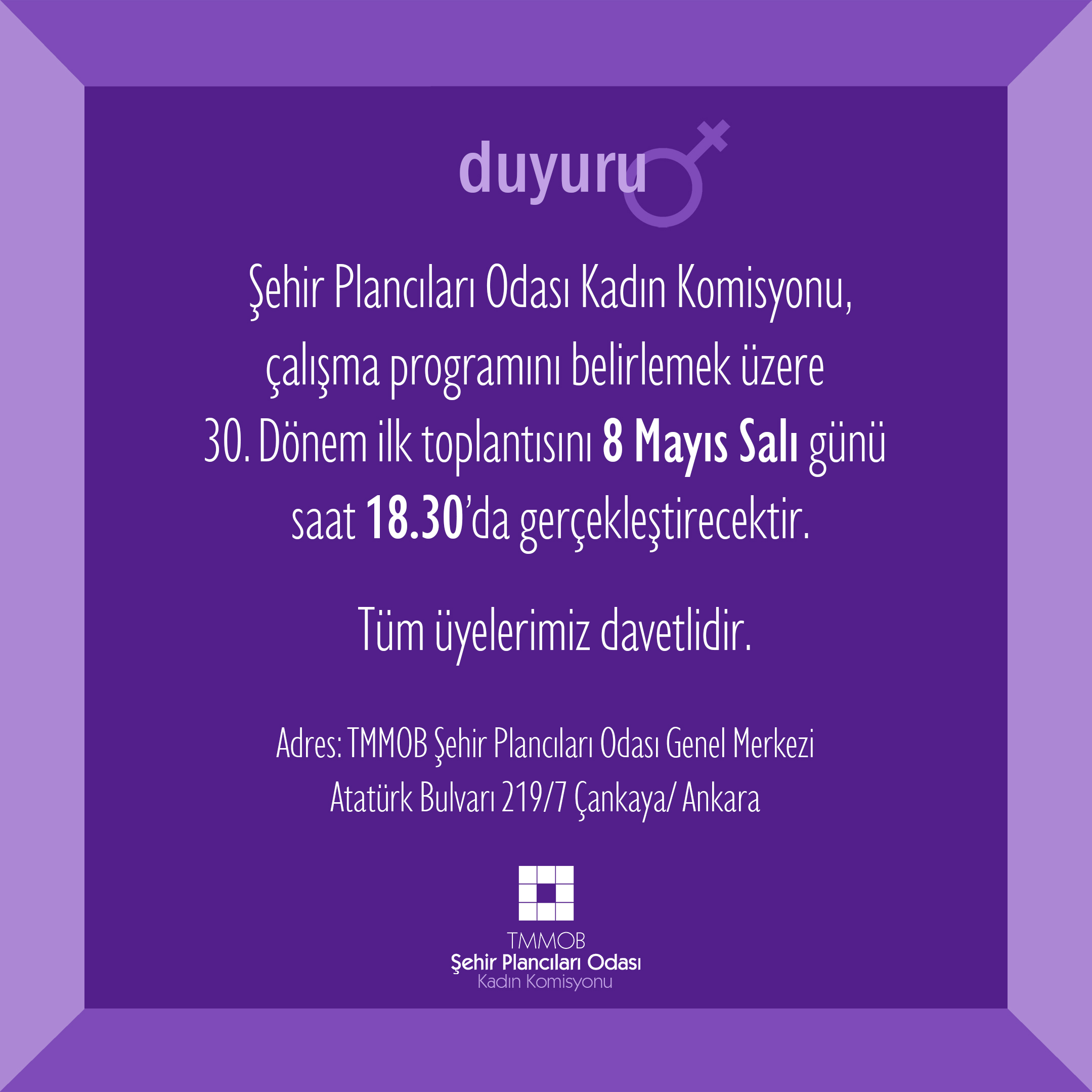 30. DÖNEM | KADIN KOMİSYONU İLK TOPLANTISI