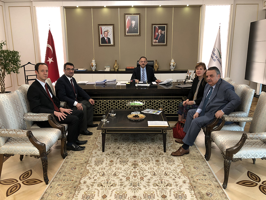 ODAMIZ ÇEVRE VE ŞEHİRCİLİK BAKANI İLE GÖRÜŞME GERÇEKLEŞTİRDİ.