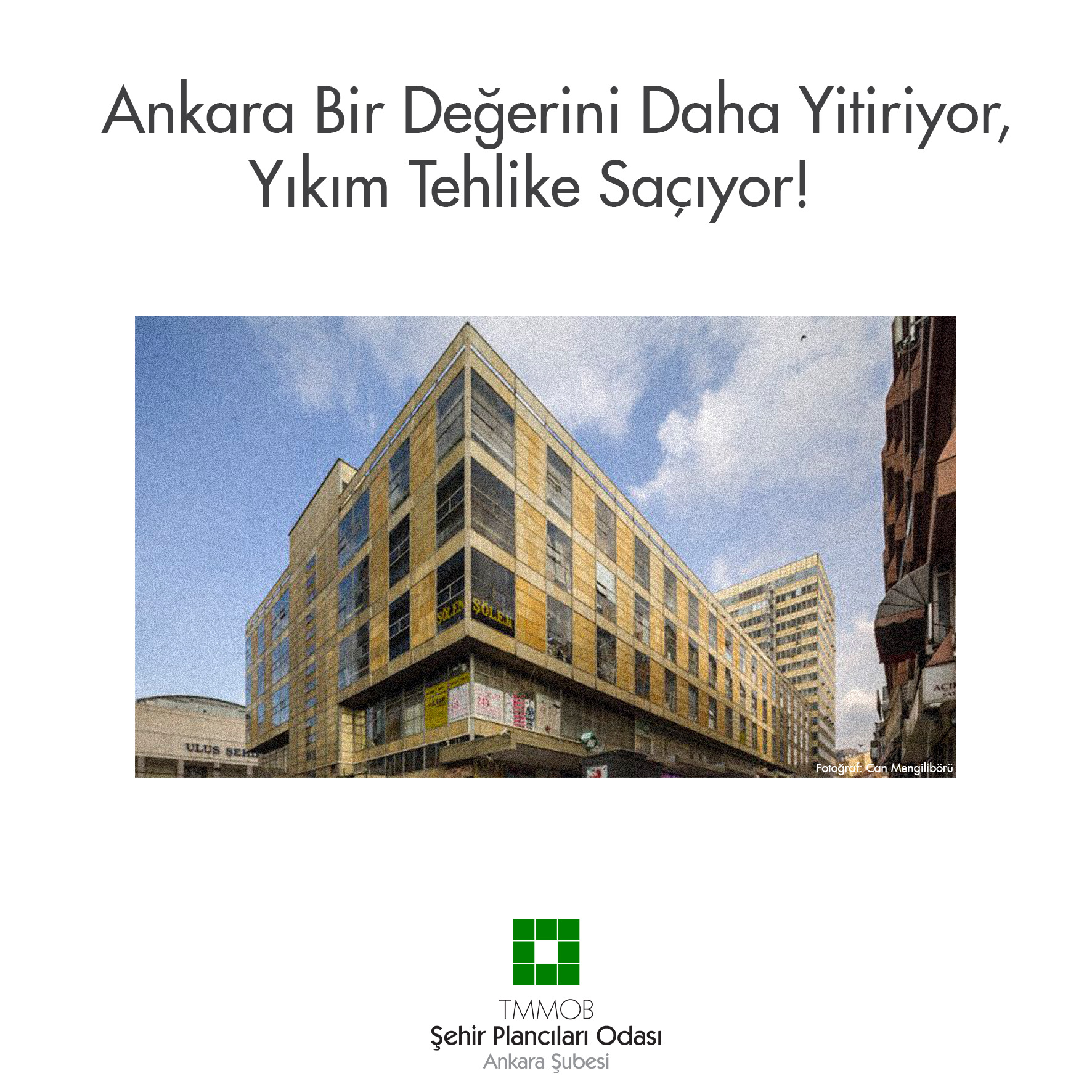 ANKARA BİR DEĞERİNİ DAHA YİTİRİYOR, YIKIM TEHLİKE SAÇIYOR! 