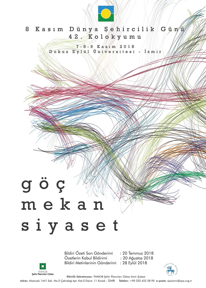  8 KASIM DÜNYA ŞEHİRCİLİK GÜNÜ 42. KOLOKYUMU ÇAĞRI METNİ