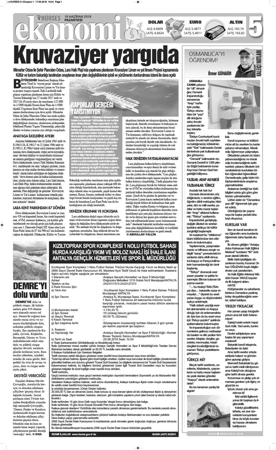 ``KRUVAZİYER YARGIDA``