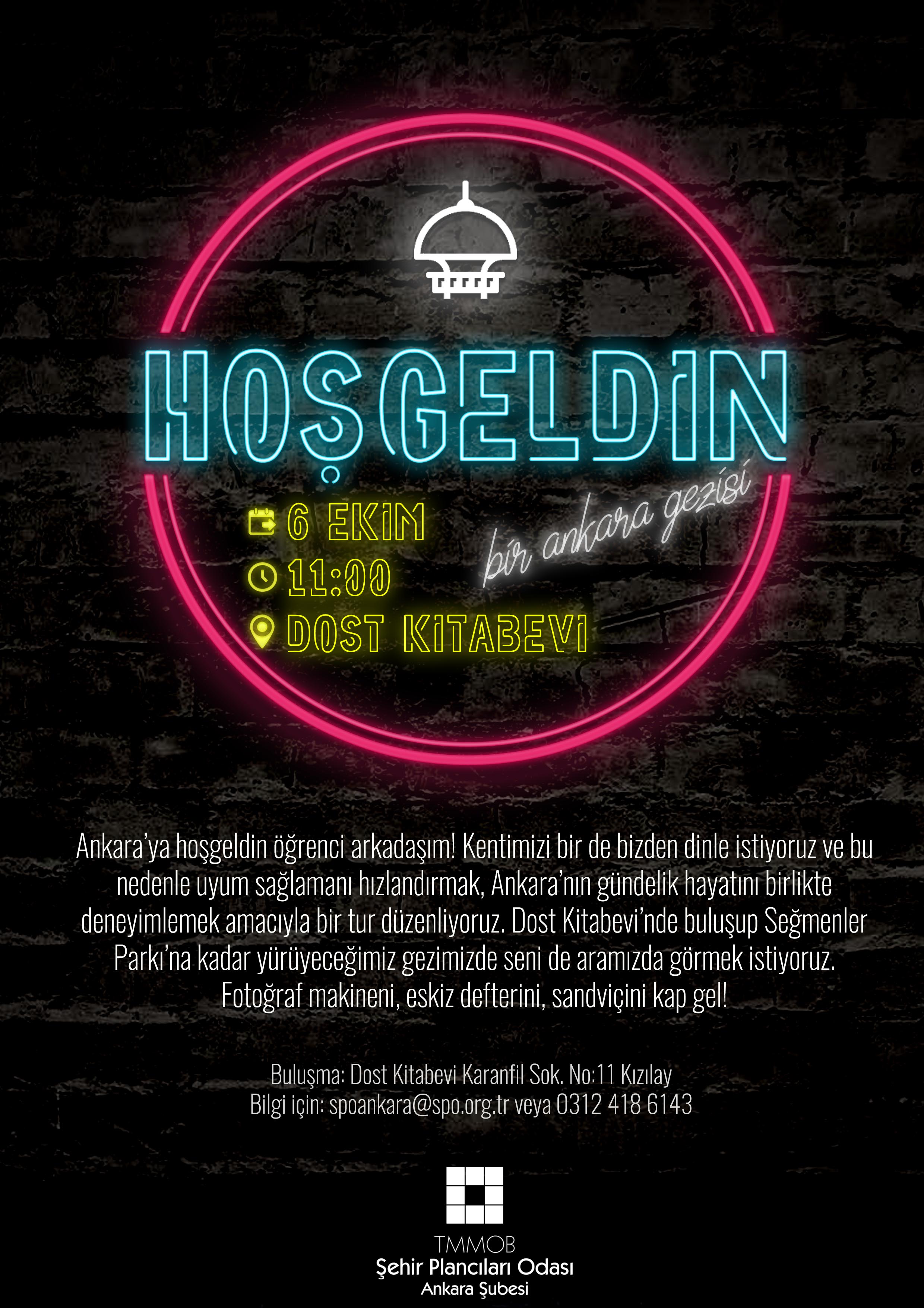 ANKARA'YA HOŞGELDİN ÖĞRENCİ ARKADAŞIM!