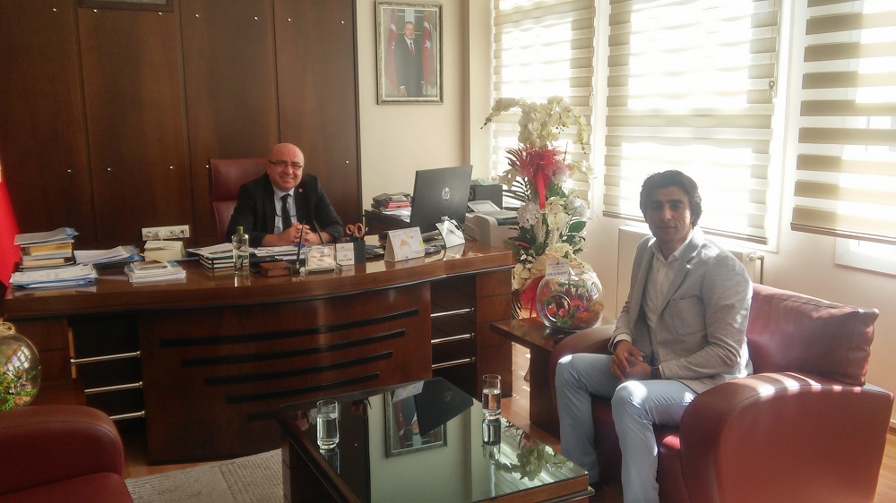 KAYSERİ ÜNİVERSİTESİ REKTÖRÜ PROF. DR. KURTULUŞ KARAMUSTAFA`YA HAYIRLI OLSUN ZİYARETİNDE BULUNDUK