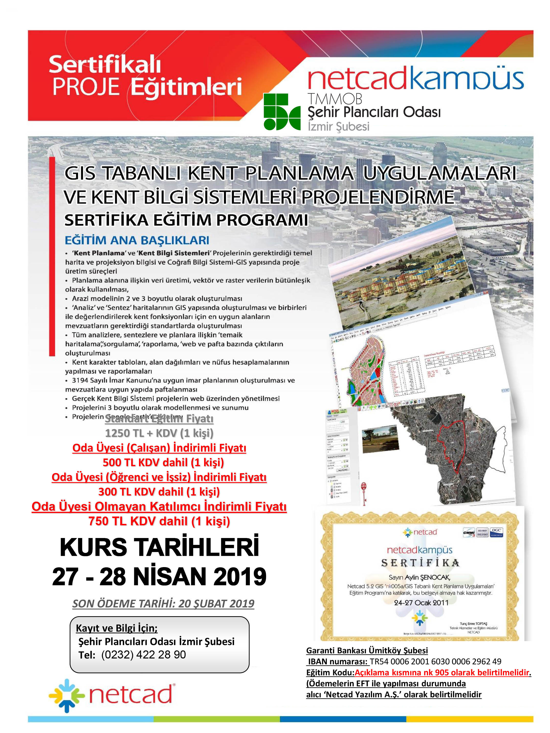 NETCAD KAMPÜS EĞİTİM PROGRAMI 27-28 NİSAN 2019