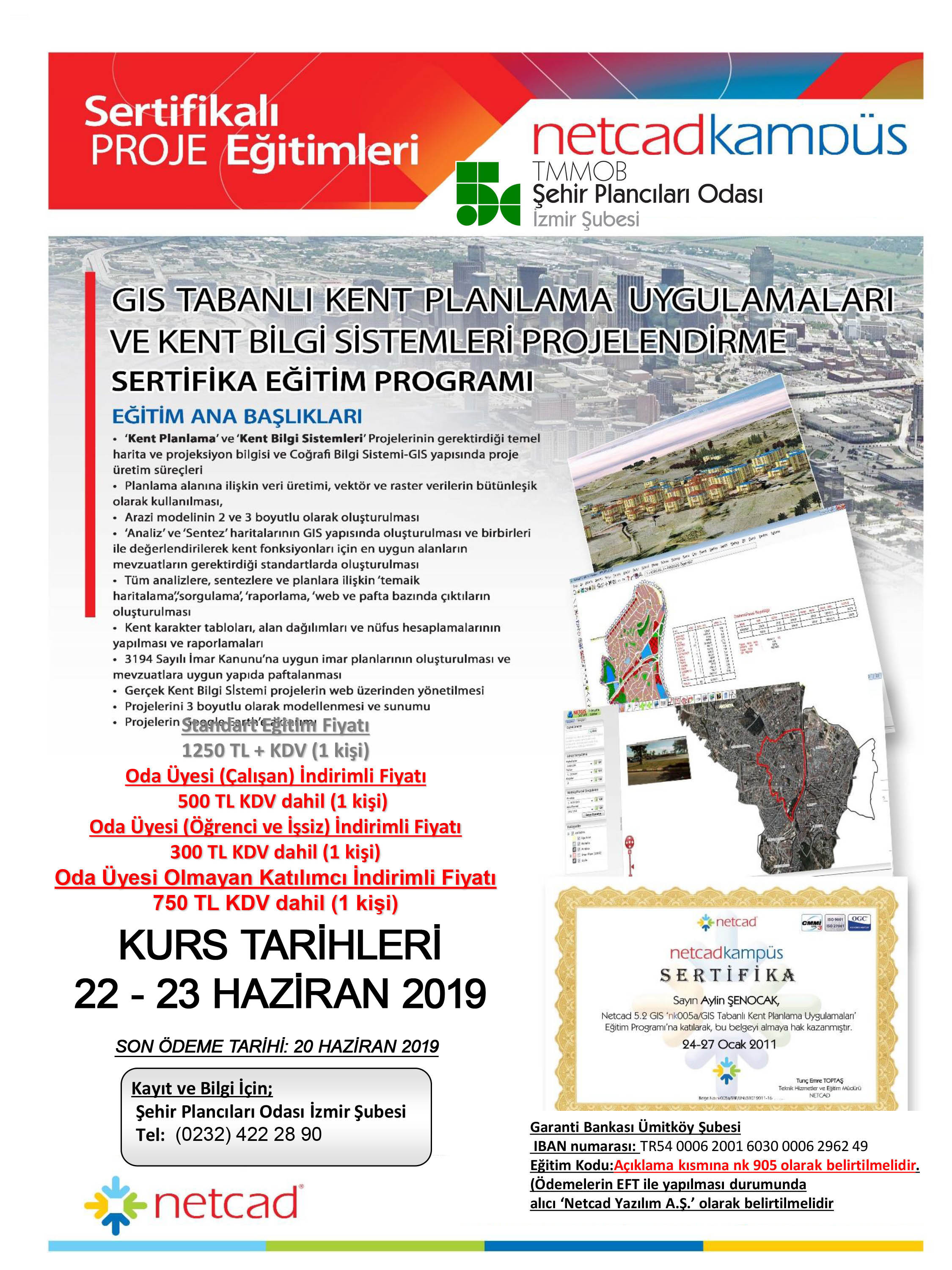 NETCAD KAMPÜS EĞİTİM PROGRAMI 22-23 HAZİRAN 2019