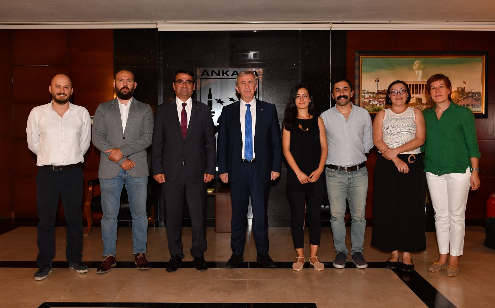 ANKARA BÜYÜKŞEHİR BELEDİYE BAŞKANI MANSUR YAVAŞ'I ZİYARET ETTİK