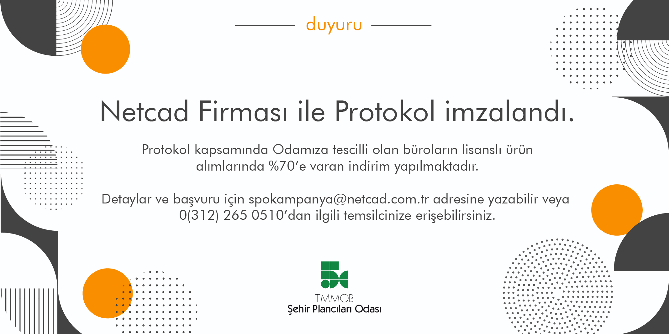 NETCAD FİRMASI İLE PROTOKOL İMZALANDI.