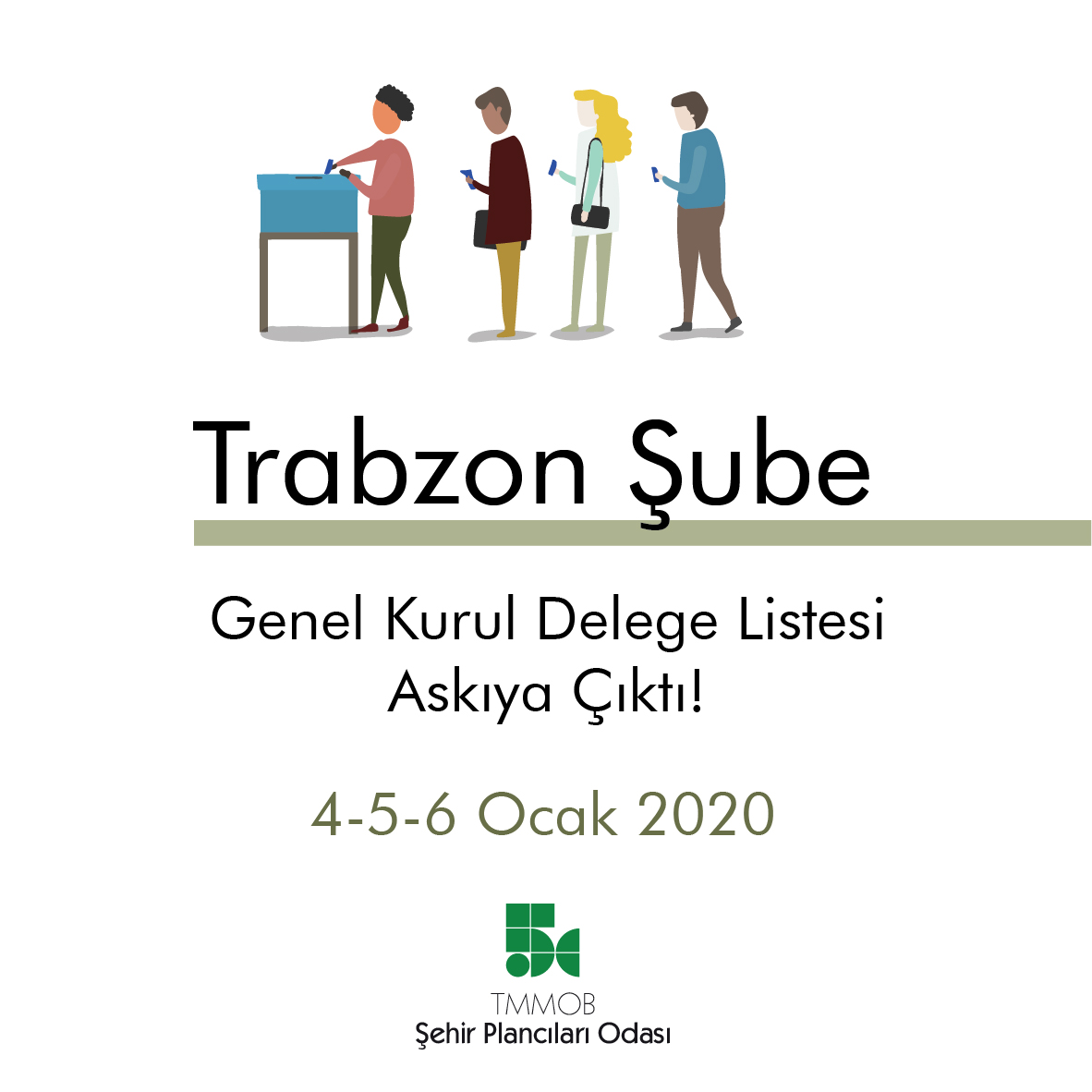 ODAMIZ TRABZON ŞUBESİ 5. OLAĞAN GENEL KURULU DELEGE LİSTESİ ASKIDA