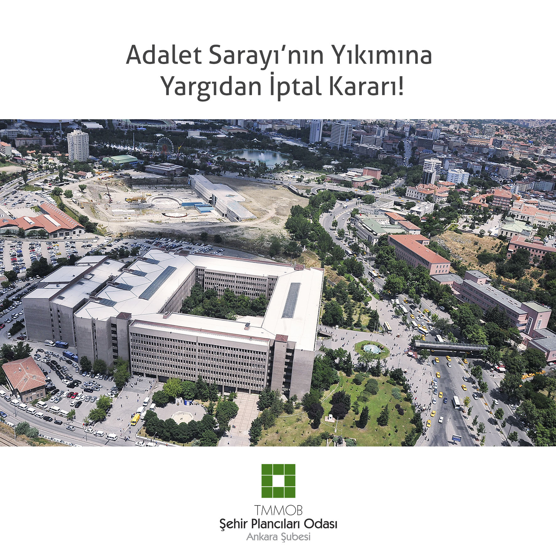 ADALET SARAYI'NIN YIKIMINA YARGIDAN İPTAL KARARI!