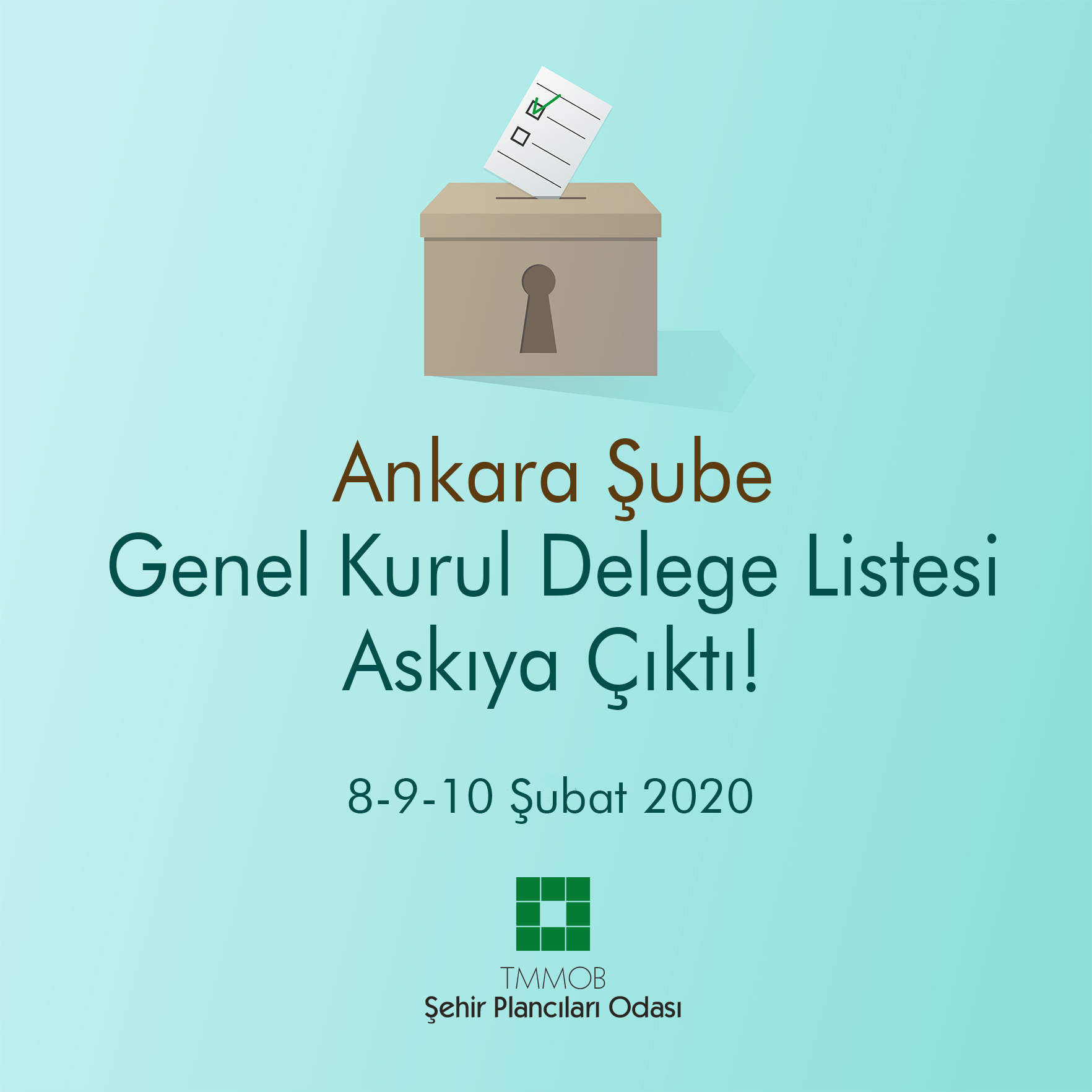 GENEL KURUL DELEGE LİSTESİ ASKIYA ÇIKTI