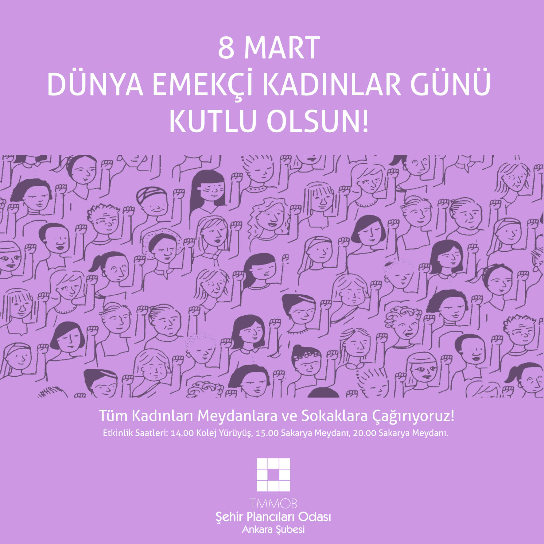 8 MART DÜNYA EMEKÇİ KADINLAR GÜNÜ KUTLU OLSUN!