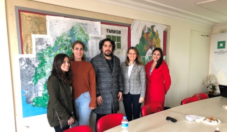 PAMUKKALE ÜNİVERSİTESİ ŞEHİR VE BÖLGE PLANLAMA BÖLÜMÜ ÖĞRETİM ÜYELERİ ŞUBEMİZİ ZİYARET ETTİ.