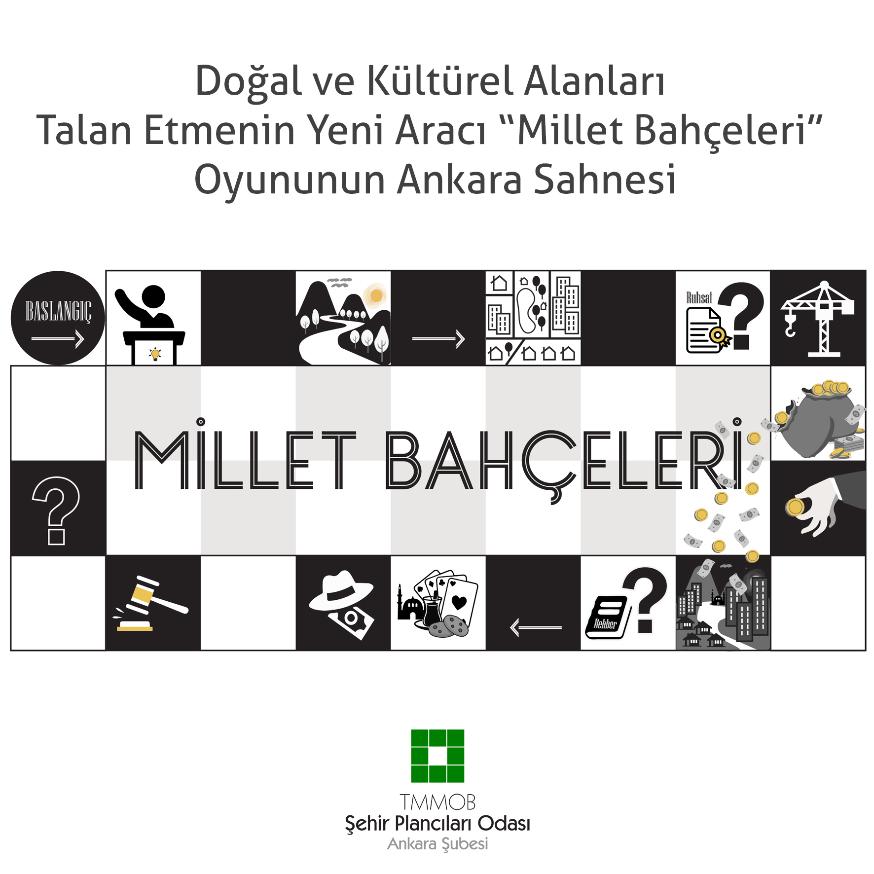 DOĞAL VE KÜLTÜREL ALANLARI TALAN ETMENİN YENİ ARACI "MİLLET BAHÇELERİ" OYUNUNUN ANKARA SAHNESİ